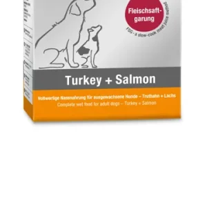 Sparpaket 24 x 375 g Platinum Menü Adult Turkey + Salmon Hunde Nassfutter Letzte Chance